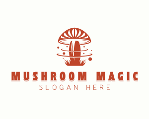 Shiitake Mushroom Holistic logo design