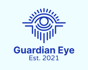 Blue Mystical Eye  logo design