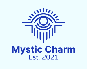 Blue Mystical Eye  logo design