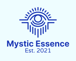 Blue Mystical Eye  logo design