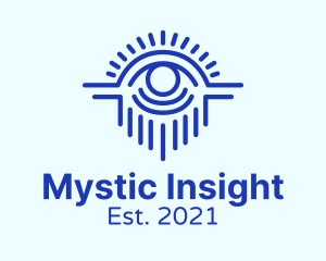 Blue Mystical Eye  logo design