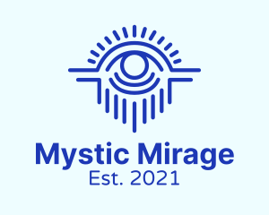 Blue Mystical Eye  logo design