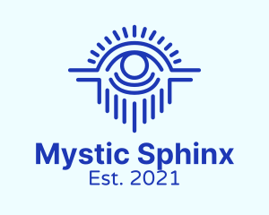 Blue Mystical Eye  logo design