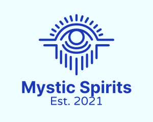 Blue Mystical Eye  logo design