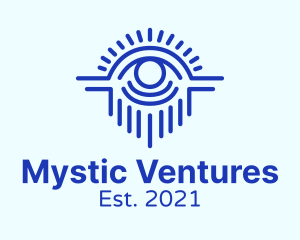 Blue Mystical Eye  logo design