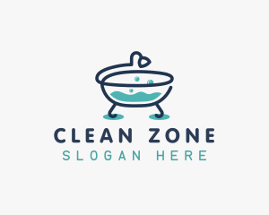 Bath Tub Clean logo design