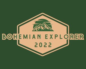 Mountain Climbing Explorer logo design