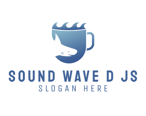 Shark Wave Drink logo design