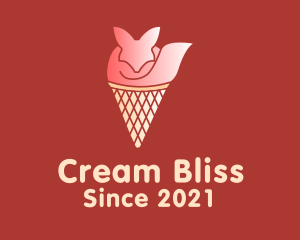 Ice Cream Fox  logo design