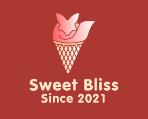 Ice Cream Fox  logo design