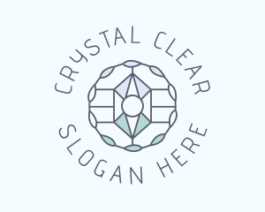 Crystal Gemstone Jewelry logo design