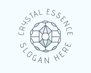 Crystal Gemstone Jewelry logo design