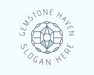 Crystal Gemstone Jewelry logo design