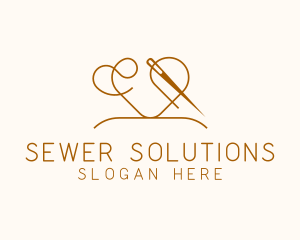 Heart Sewing Seamstress Tailor  logo