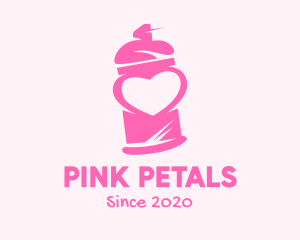 Pink Heart Spray Paint logo design