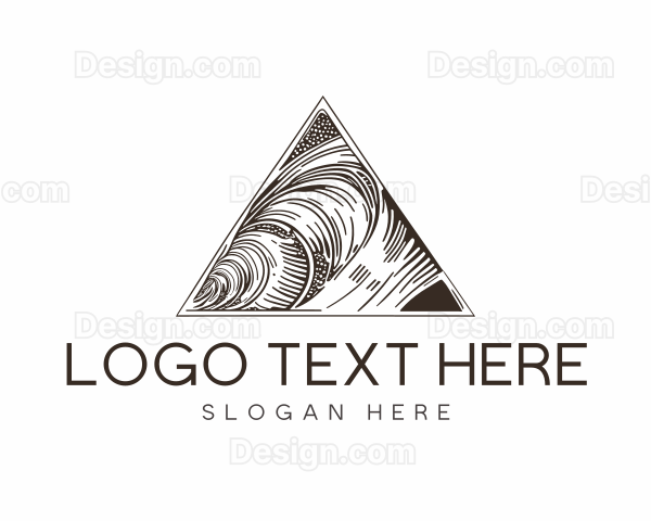 Abstract Organic Triangle Logo