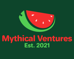 Fresh Watermelon Slice  logo design