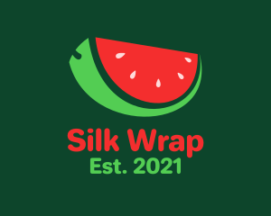 Fresh Watermelon Slice  logo design