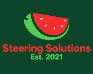 Fresh Watermelon Slice  logo design