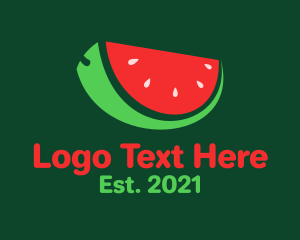 Marketplace - Fresh Watermelon Slice logo design