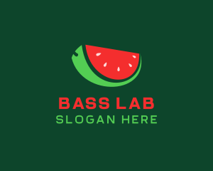 Fresh Watermelon Slice  logo design