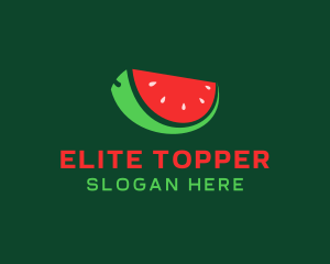 Fresh Watermelon Slice  logo design