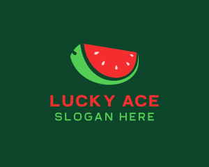 Fresh Watermelon Slice  logo design