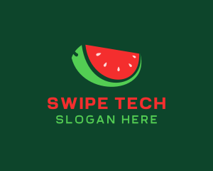 Fresh Watermelon Slice  logo design