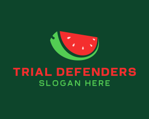 Fresh Watermelon Slice  logo design