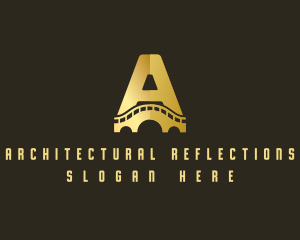 Architecture Arch Developer Letter A logo design