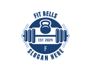 Barbell Fitness Weights logo design