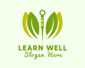 Natural Wellness Acupuncture Needle logo design