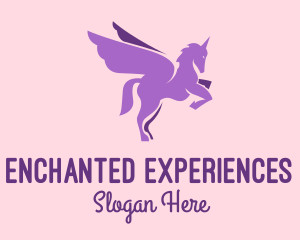 Purple Flying Unicorn logo