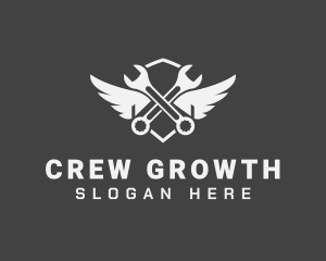 Mechanic Wrench Wings logo