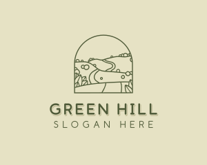 Hill Road Outline logo design