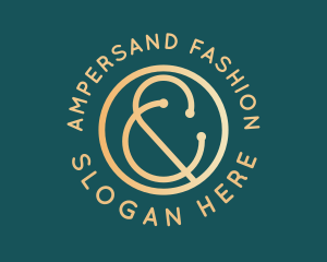 Golden Luxe Ampersand logo design