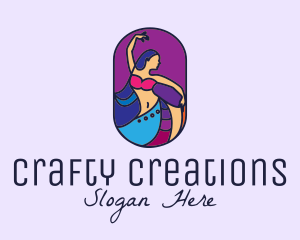 Belly Dancer Dancing logo