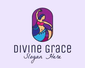 Belly Dancer Dancing logo design