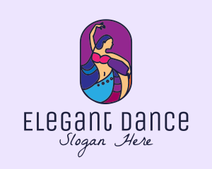 Belly Dancer Dancing logo design