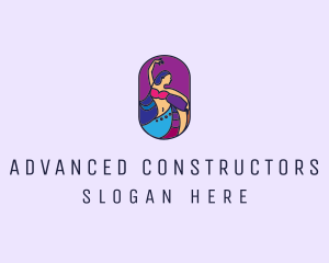 Belly Dancer Dancing logo design