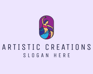 Belly Dancer Dancing logo design