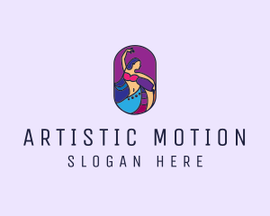 Belly Dancer Dancing logo