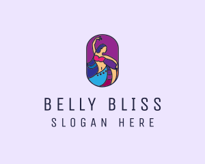 Belly Dancer Dancing logo design