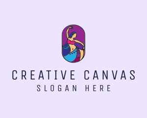 Belly Dancer Dancing logo design