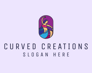 Belly Dancer Dancing logo design