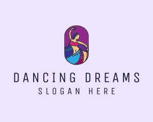 Belly Dancer Dancing logo