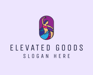 Belly Dancer Dancing logo design