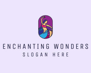 Belly Dancer Dancing logo design