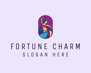 Belly Dancer Dancing logo design