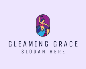 Belly Dancer Dancing logo design